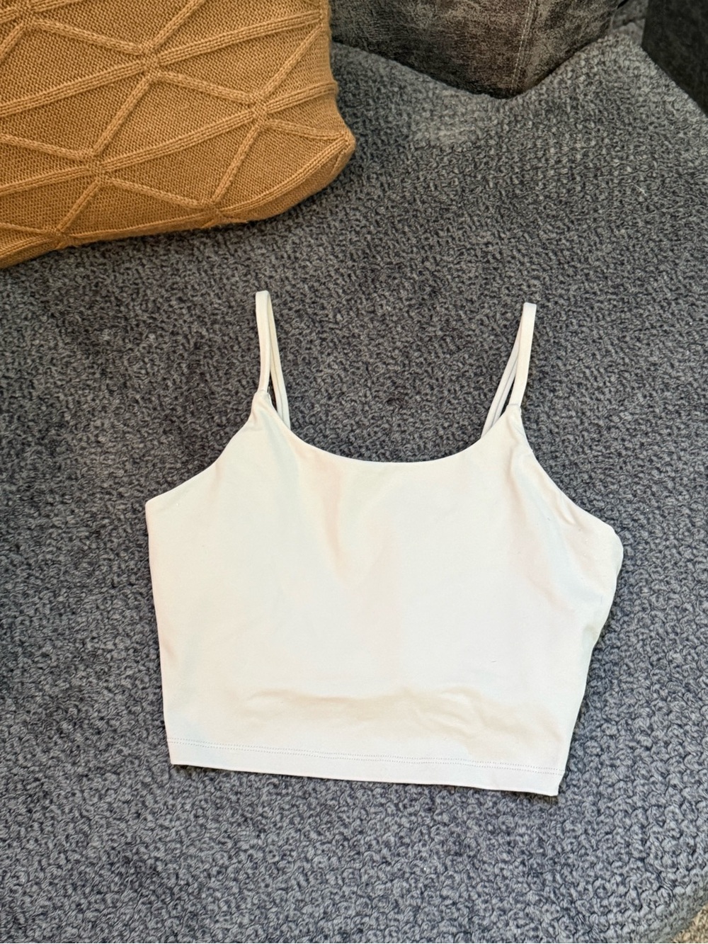 Women's light grey Cropped Cami Tank Top Bra